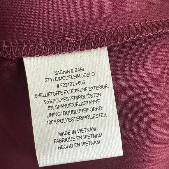 NWT SACHIN + BABI Nadia Gown in Deep Wine One-Shoulder Maxi Dress Long Column - Picture 9 of 14